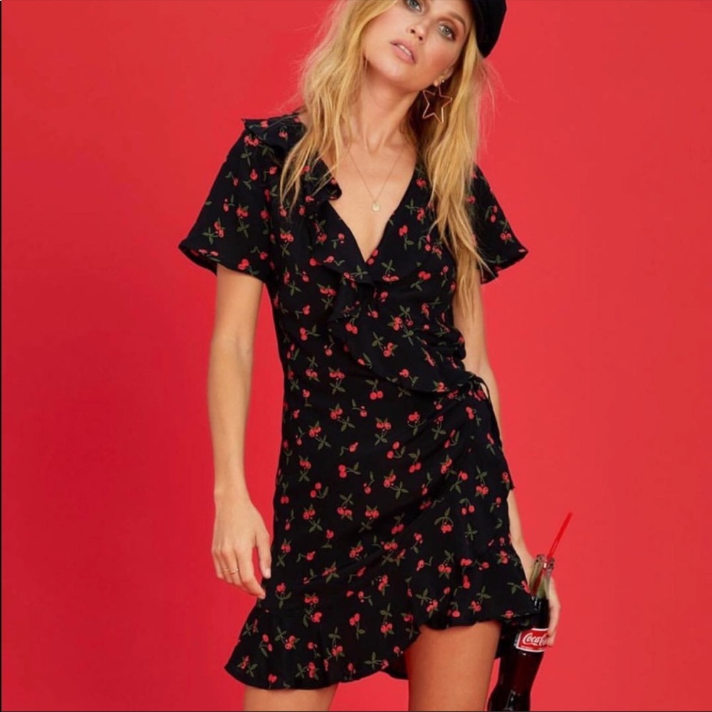 BEACH RIOT CHERRY DRESS